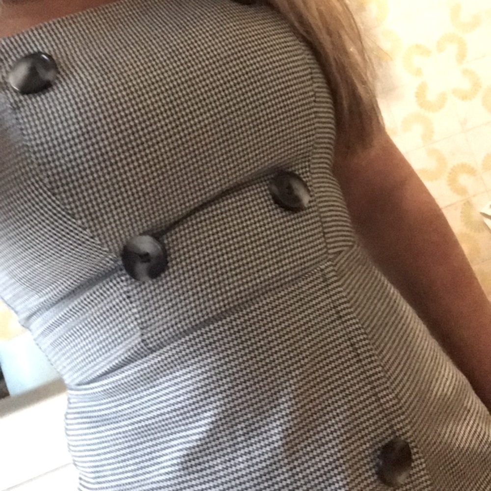 Black & white gingham romper